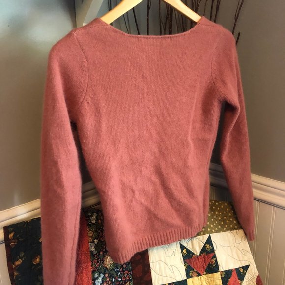 PART TWO Wide Neck Wool/Angola Sweater - XS - Dusty Rose - Picture 2 of 4